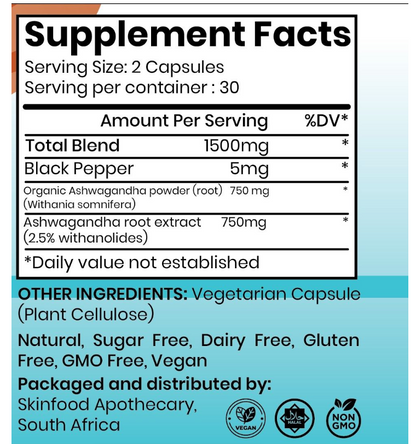 SKS Organics supplement facts